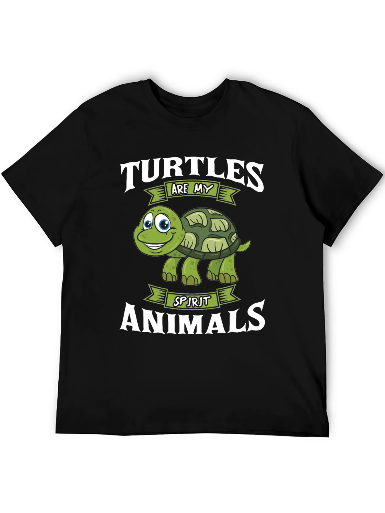 Black Turtles Are My Spirit Animals Graphic Tee view 5