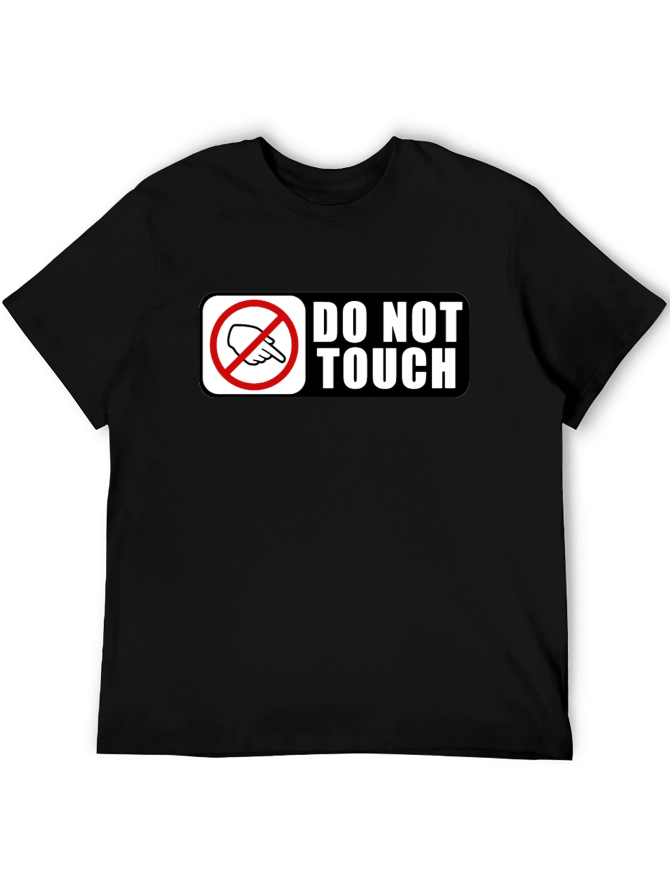 Black Do Not Touch Graphic T-Shirt view 5
