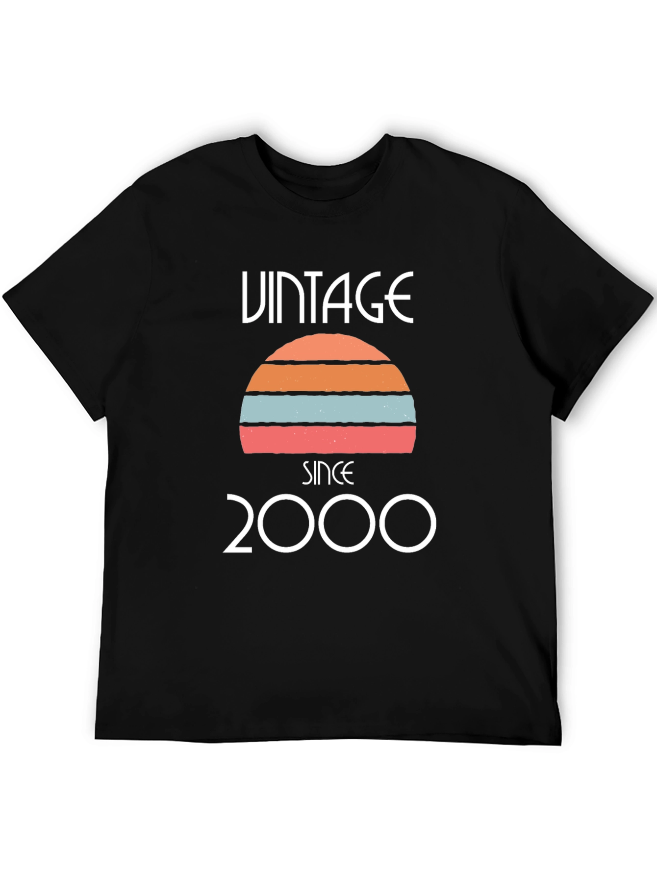 Black Vintage Since 2000 Black T-Shirt view 5
