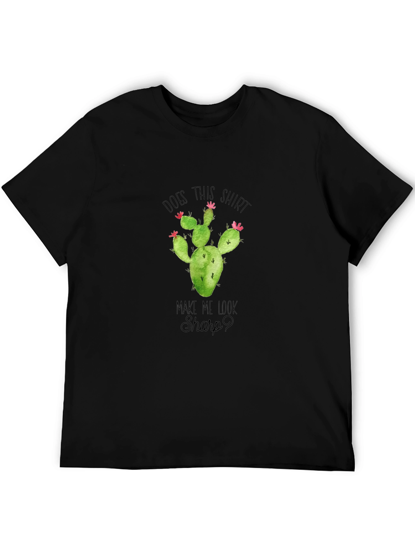 Black Cactus Graphic Tee - Does This Shirt Make Me Look Sharp? view 5