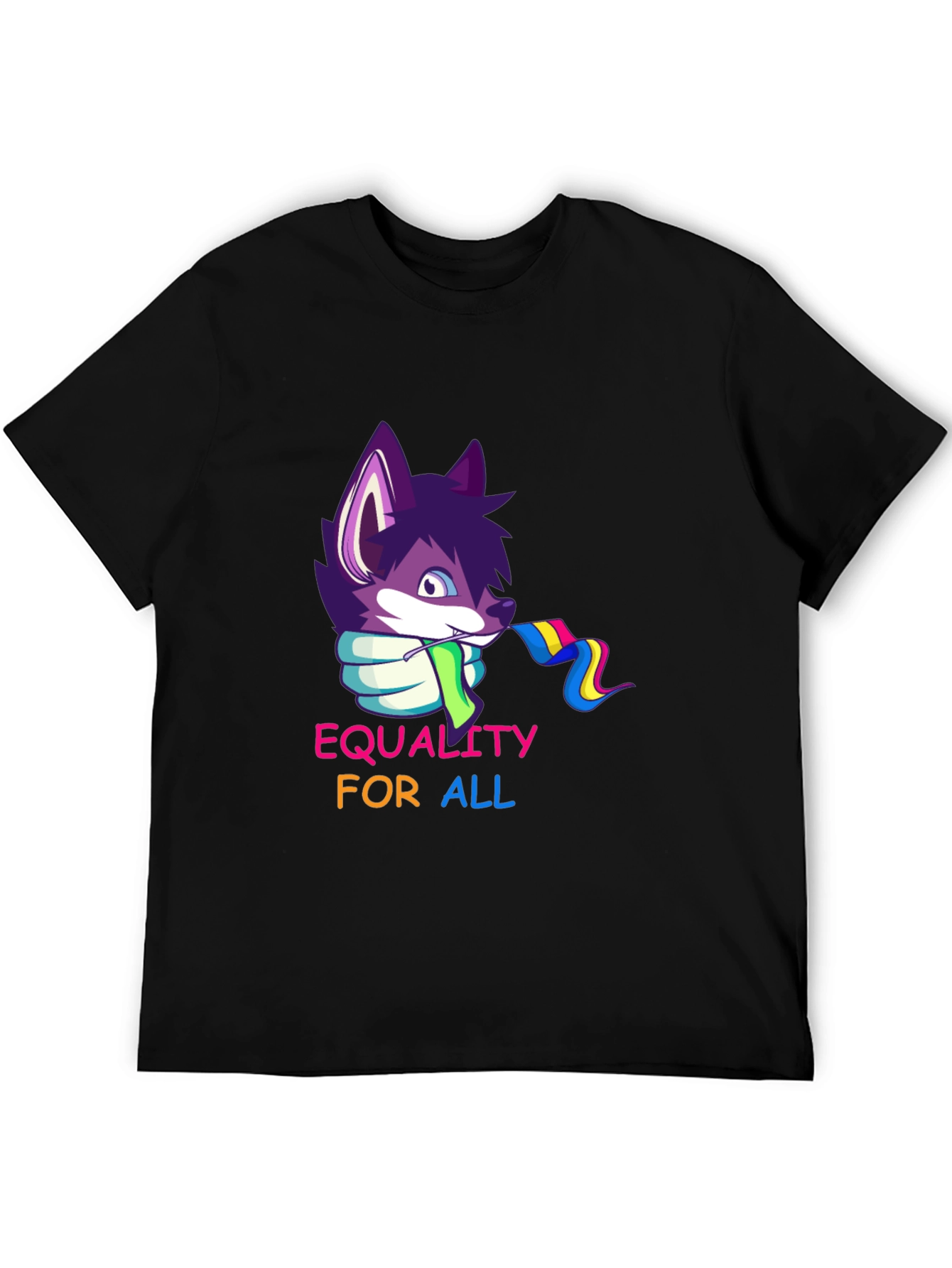 Black Equality For All T-Shirt view 5