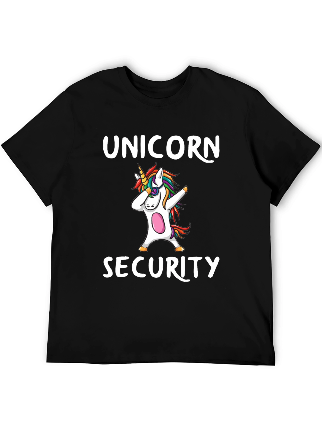 Black Unicorn Security T-Shirt - Dabbing Unicorn view 5
