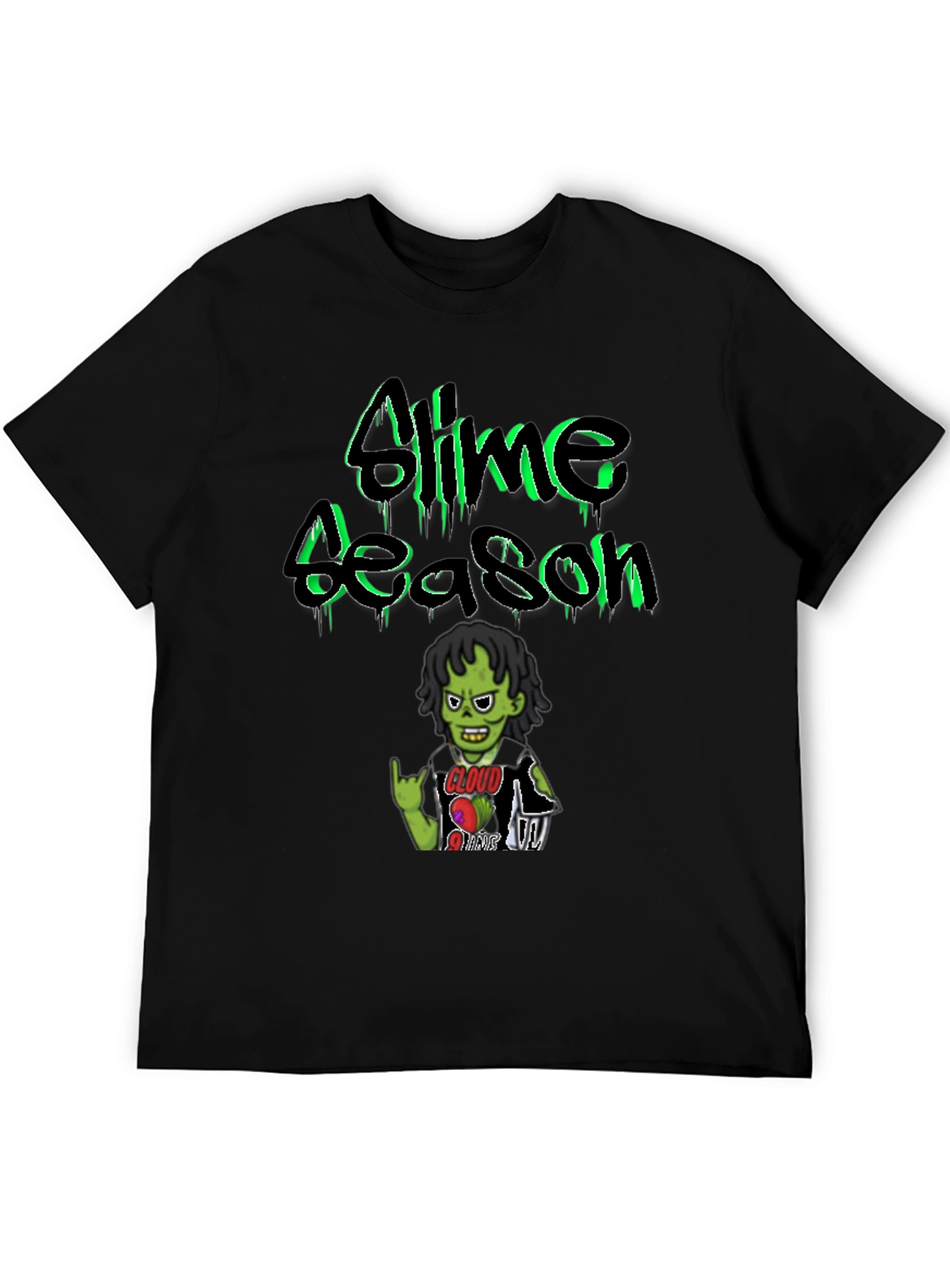 Black Slime Season Graphic Tee view 5