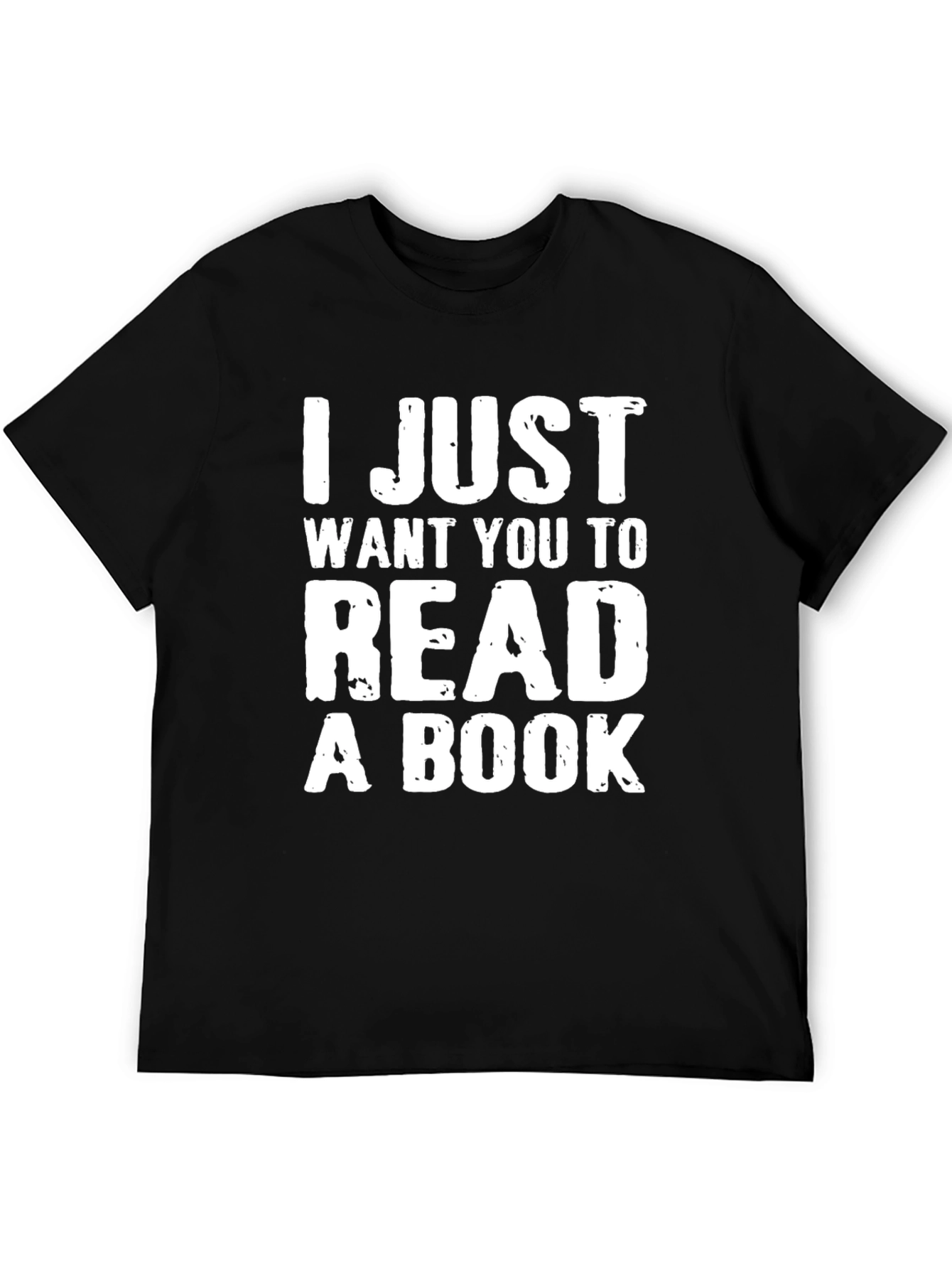 Black I Just Want You to Read a Book T-Shirt view 5
