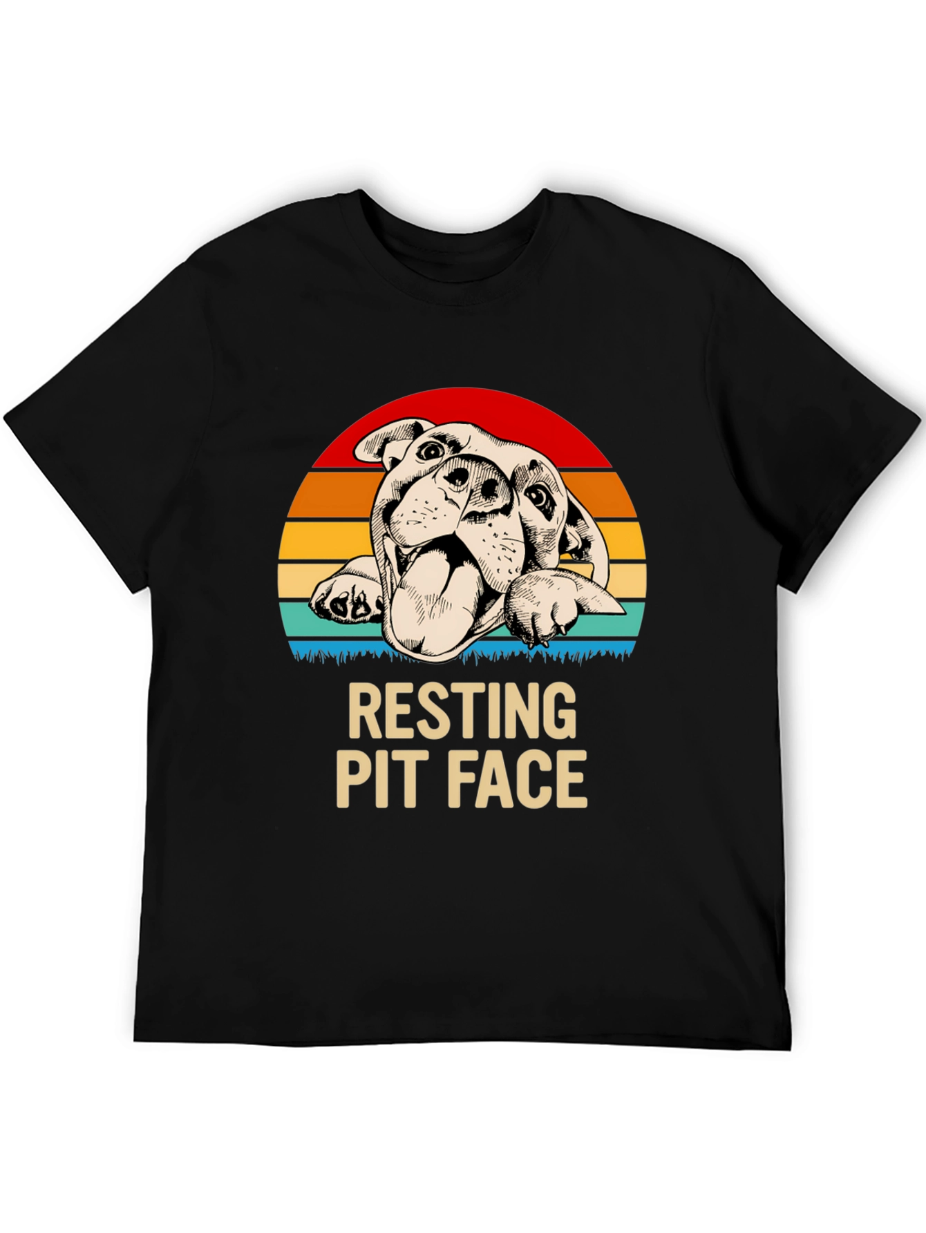 Black Resting Pit Face Graphic Tee - Unisex view 5