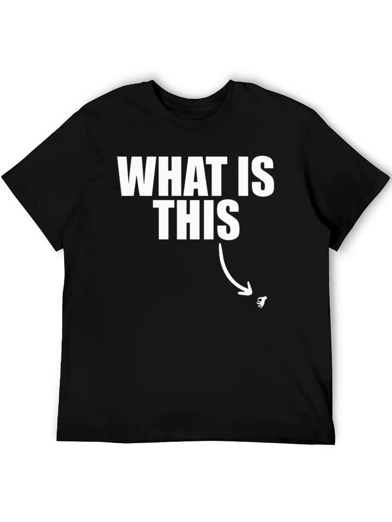 Black What is This? Funny Graphic Tee view 5