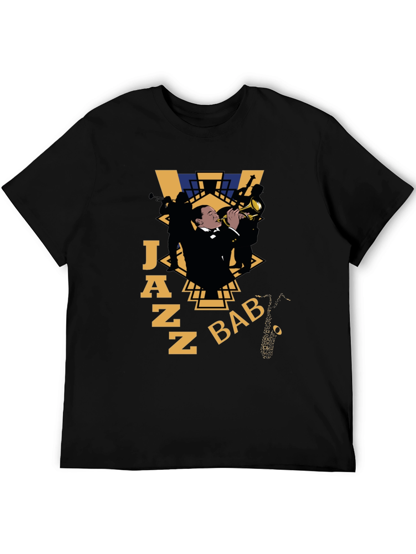 Black Jazz Baby Graphic T-Shirt view 5