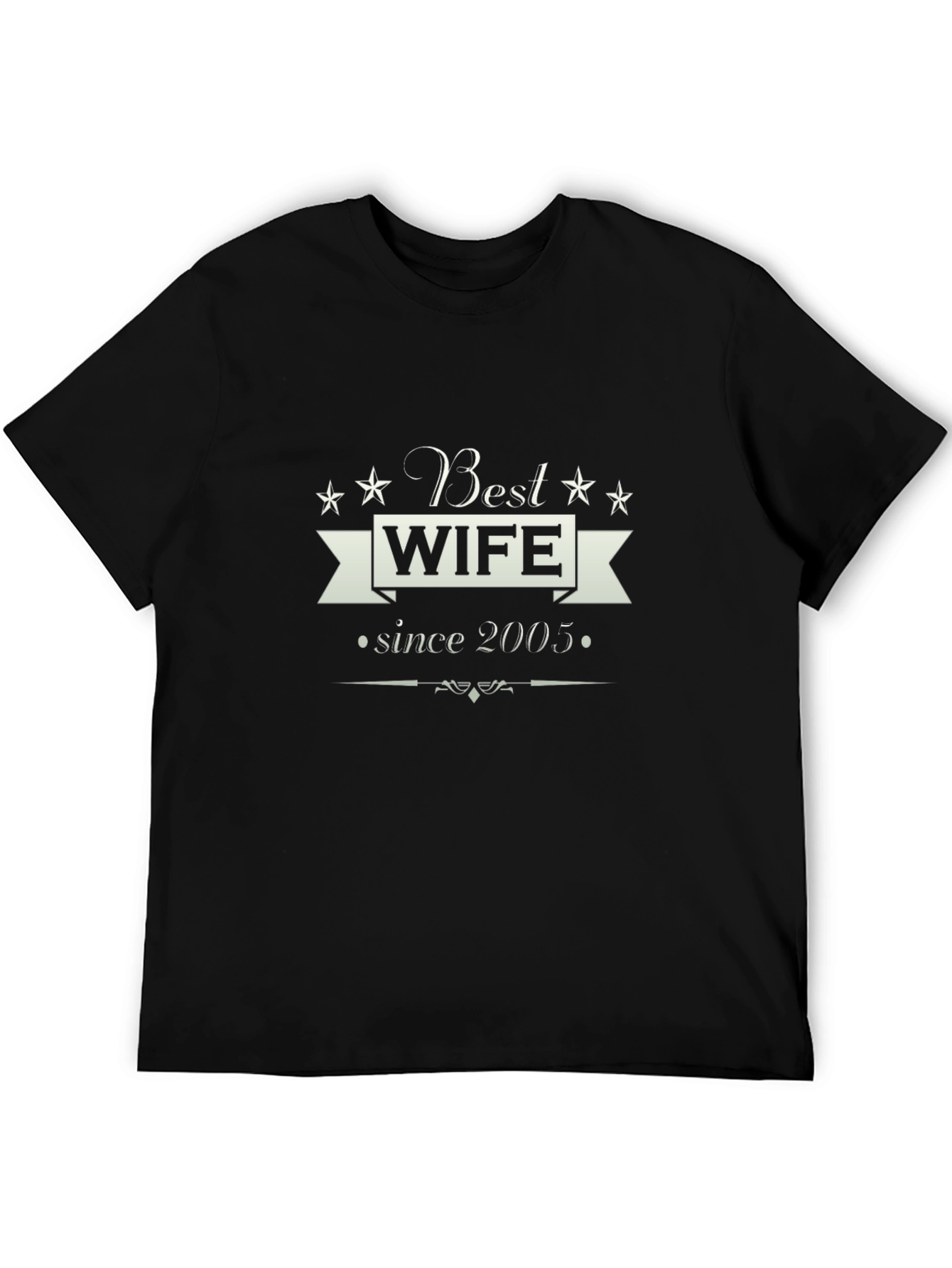 Black Best Wife Since 2005 T-Shirt view 5