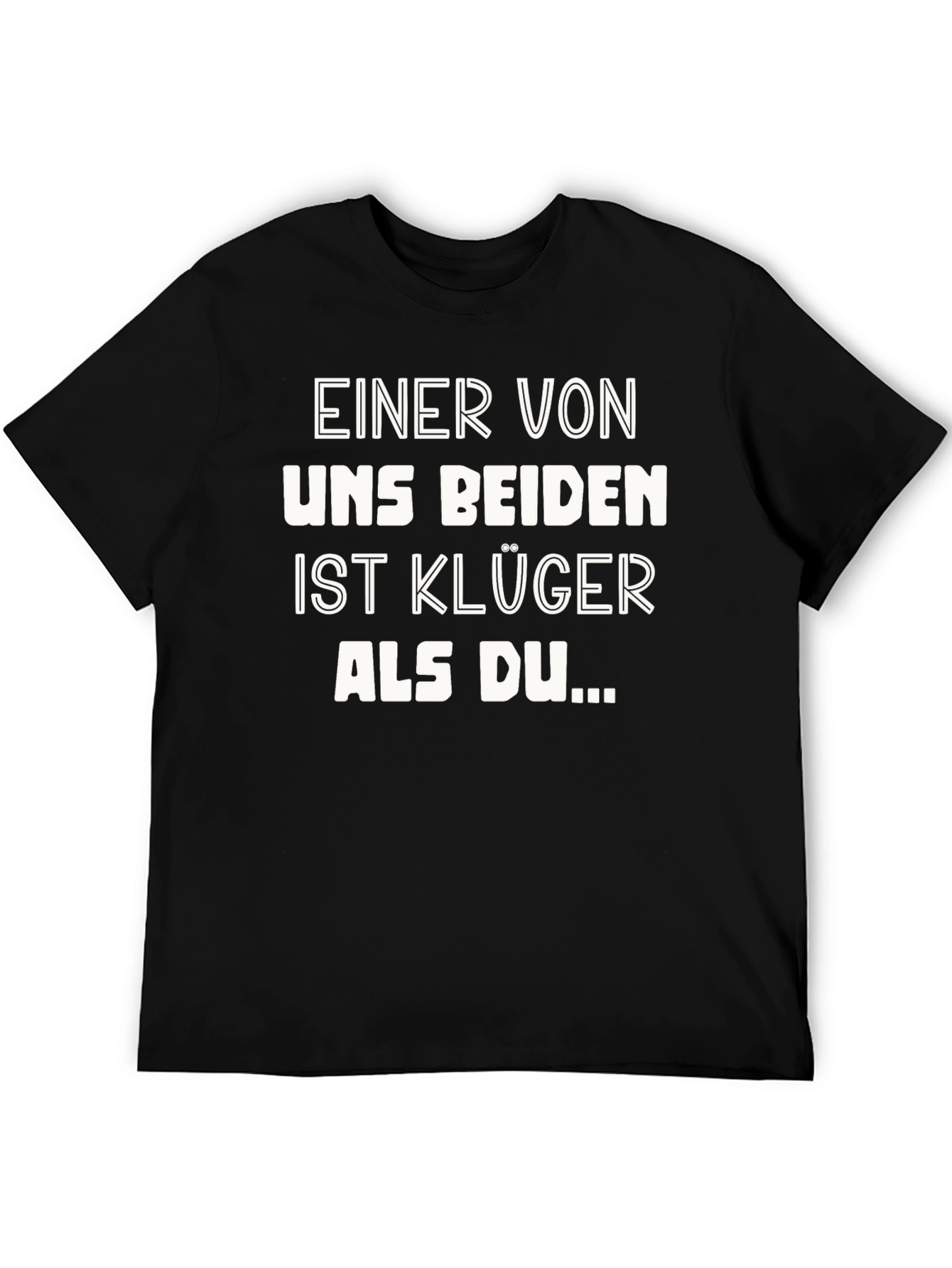 Black Funny German Slogan T-Shirt: Smarter Than You view 5