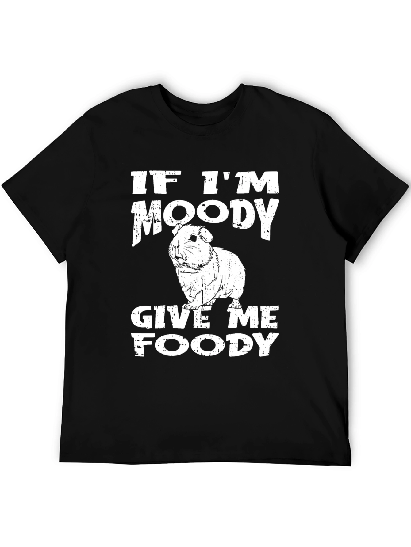 Black Moody Guinea Pig Graphic Tee view 5