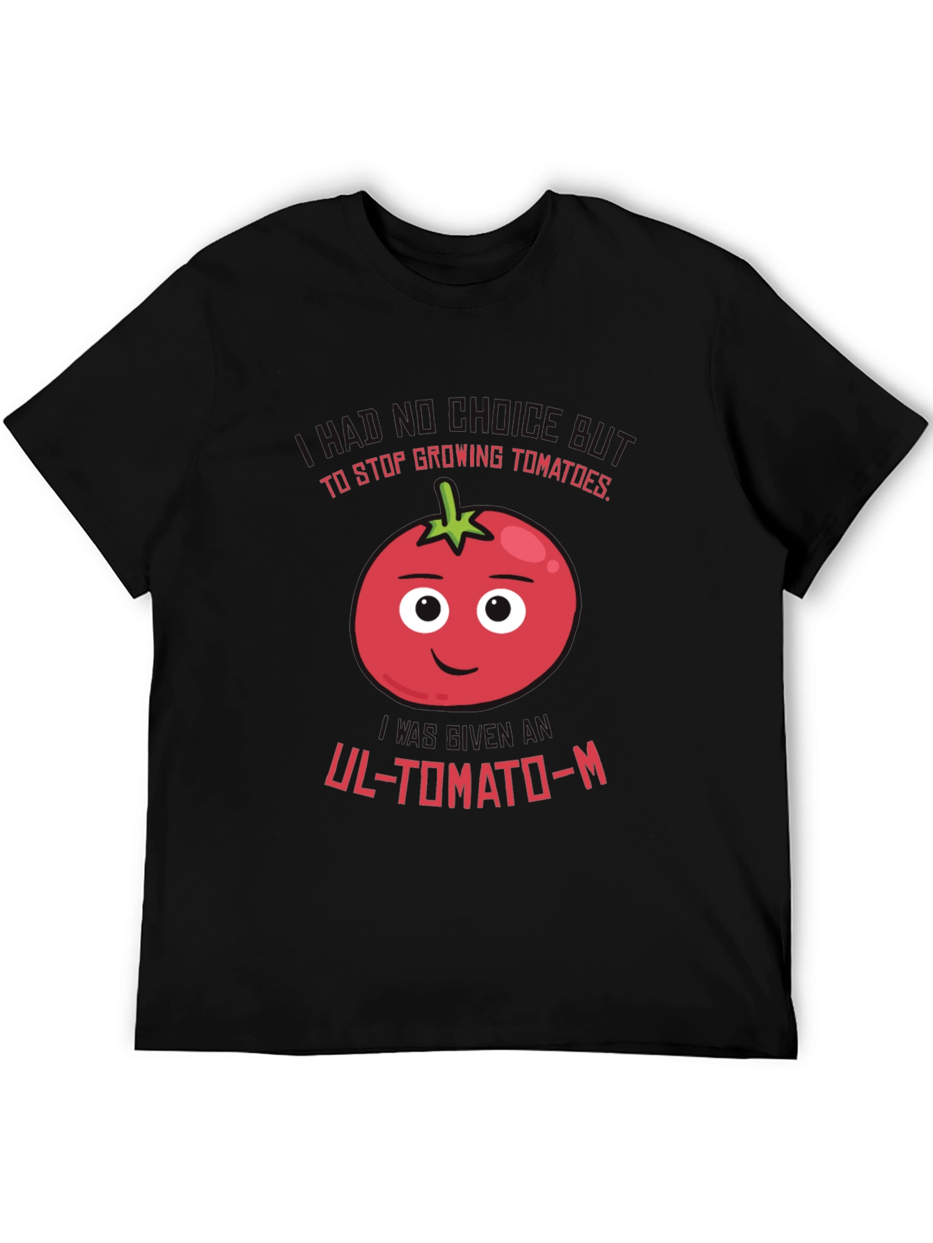 Black Funny Tomato Pun Graphic T-Shirt view 5