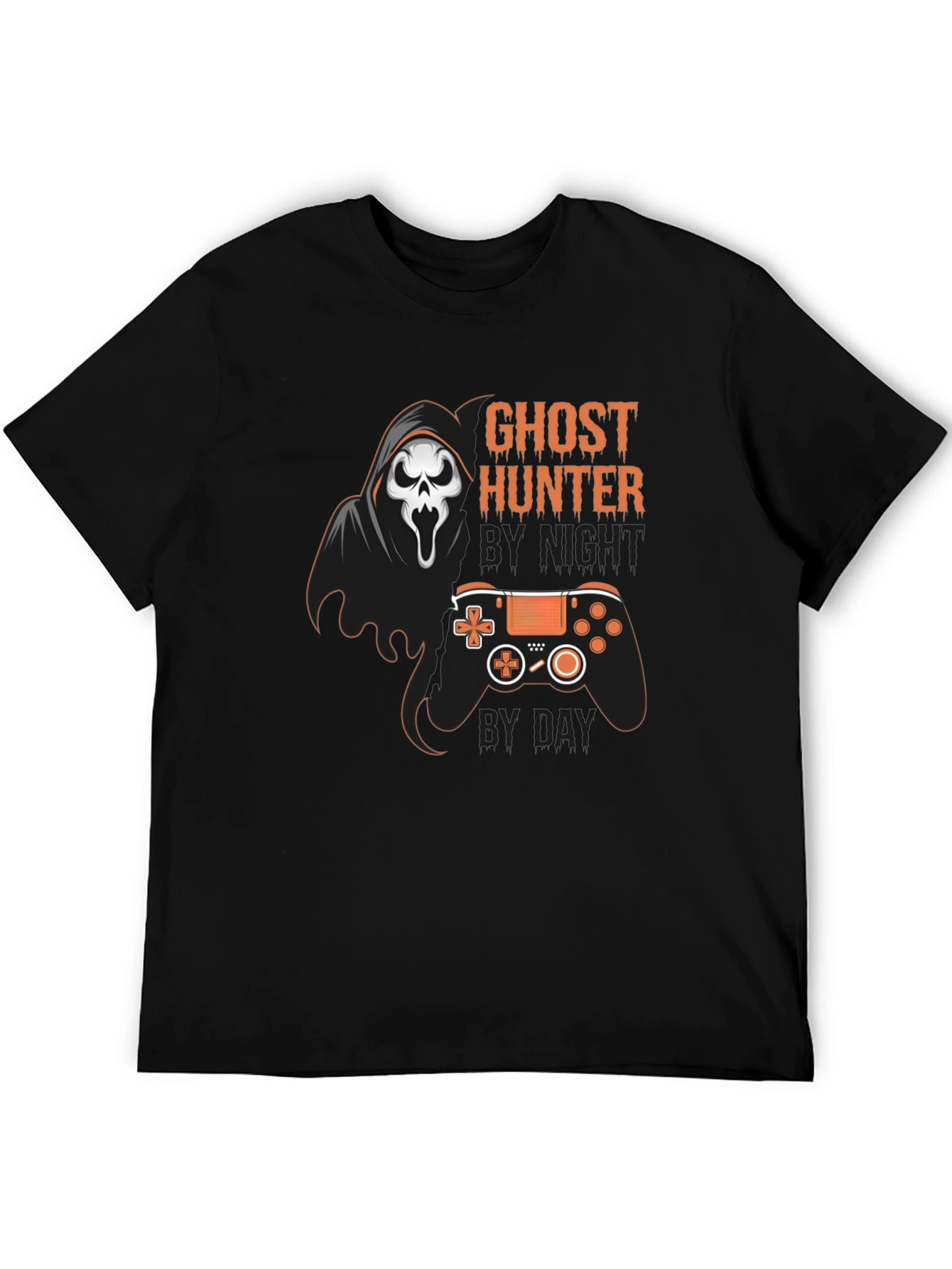 Black Ghost Hunter Gaming T-Shirt view 5