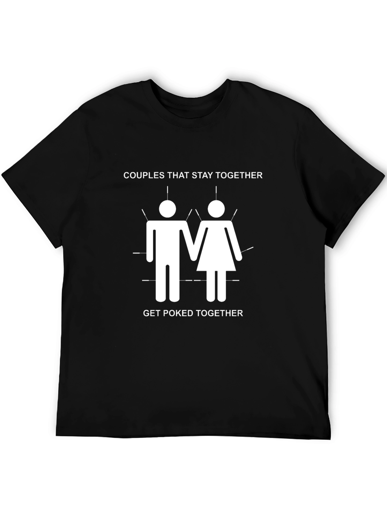 Black Couples That Stay Together Graphic T-Shirt view 5