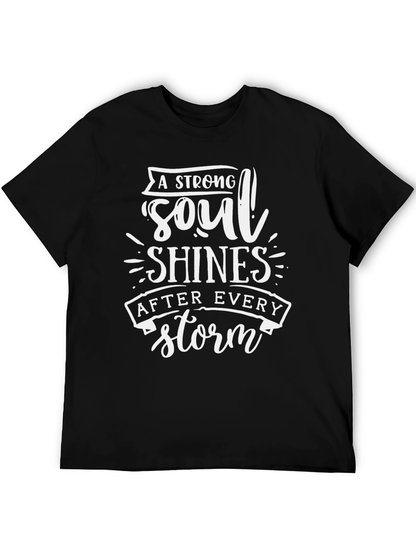 Black Strong Soul T-Shirt - Inspiring Graphic Tee view 5