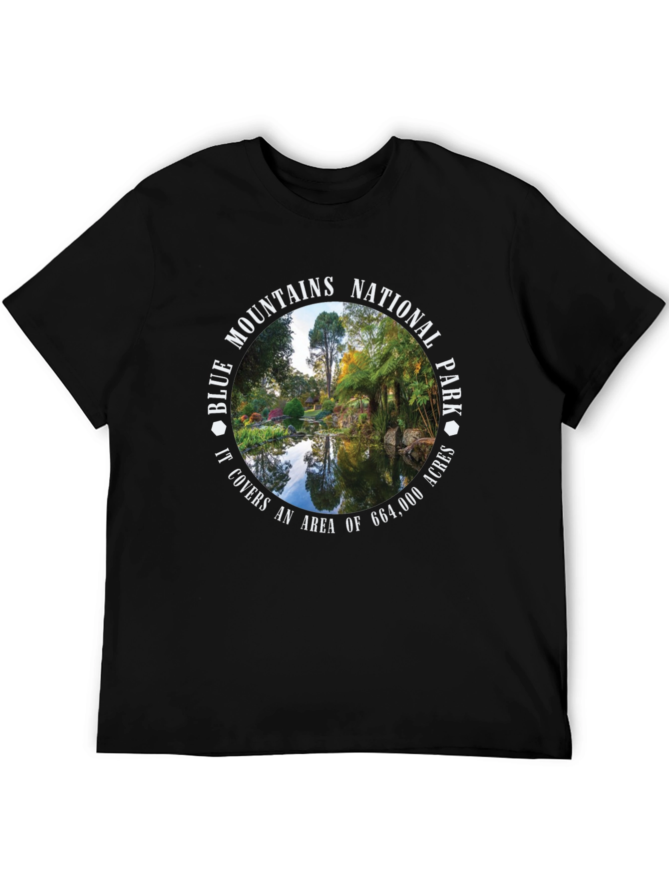 Black Blue Mountains National Park T-Shirt view 5