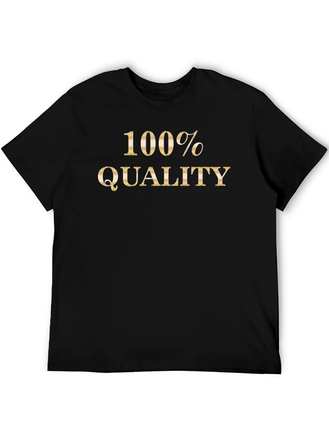Black 100% Quality Black T-Shirt view 5