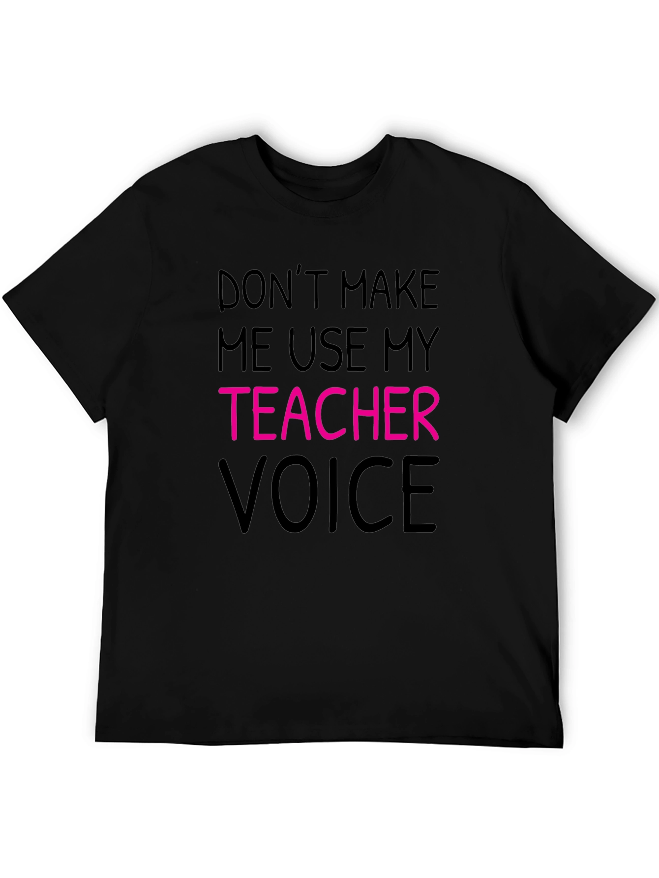 Black Teacher Voice T-Shirt - Funny Teacher Gift view 5