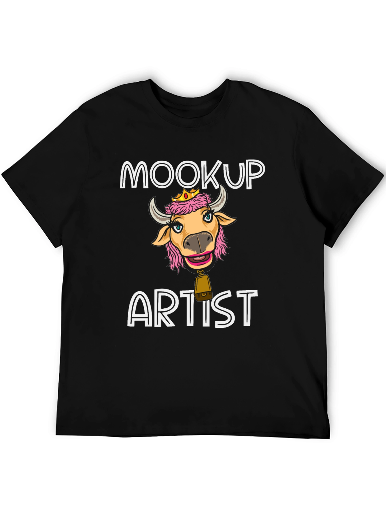 Black Moocup Artist Black T-Shirt view 5