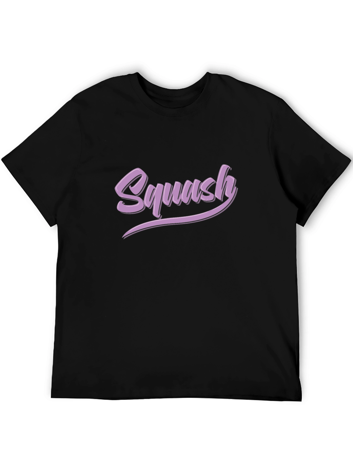 Black Squash Text Black T-Shirt view 5