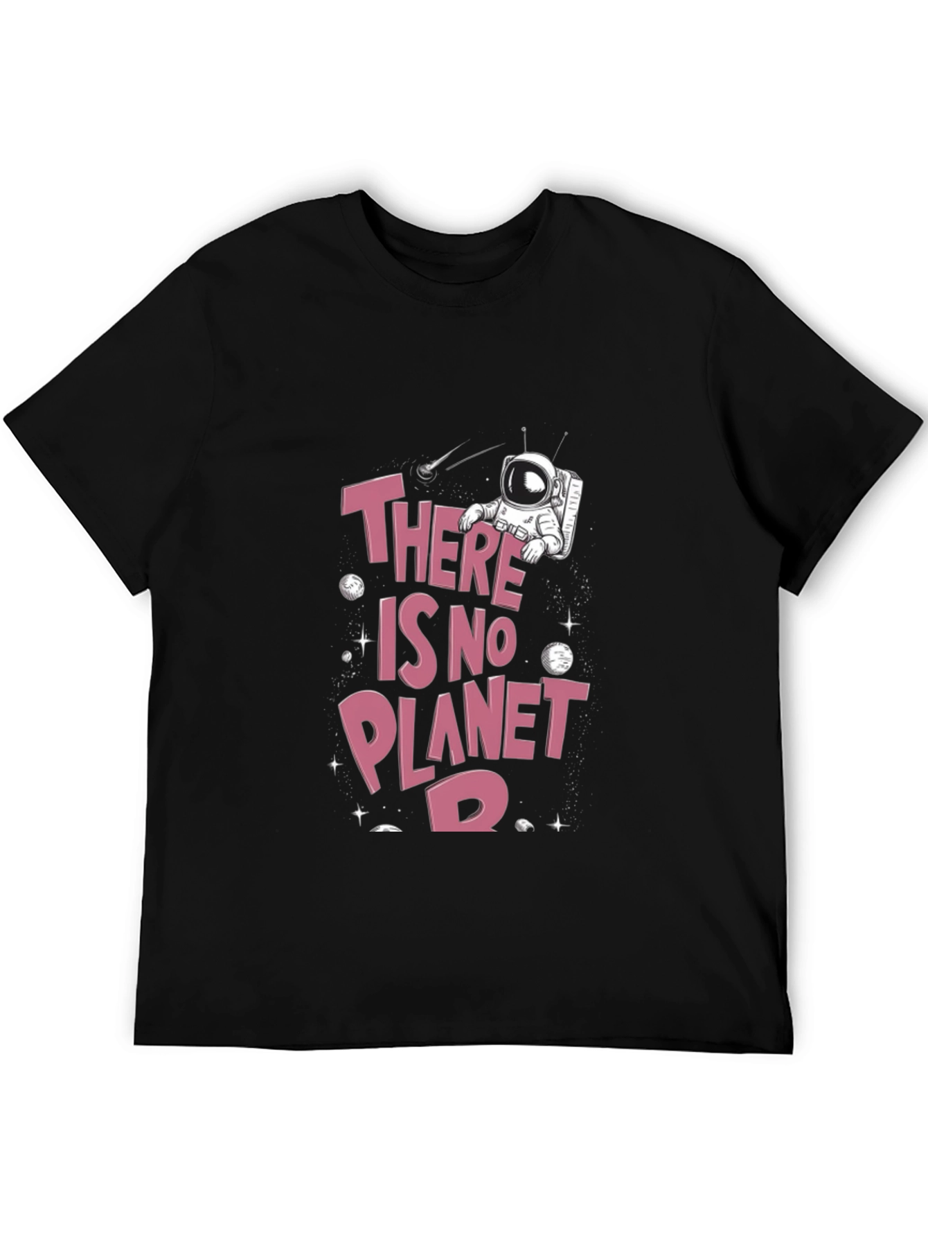 Black There Is No Planet B Graphic T-Shirt view 5