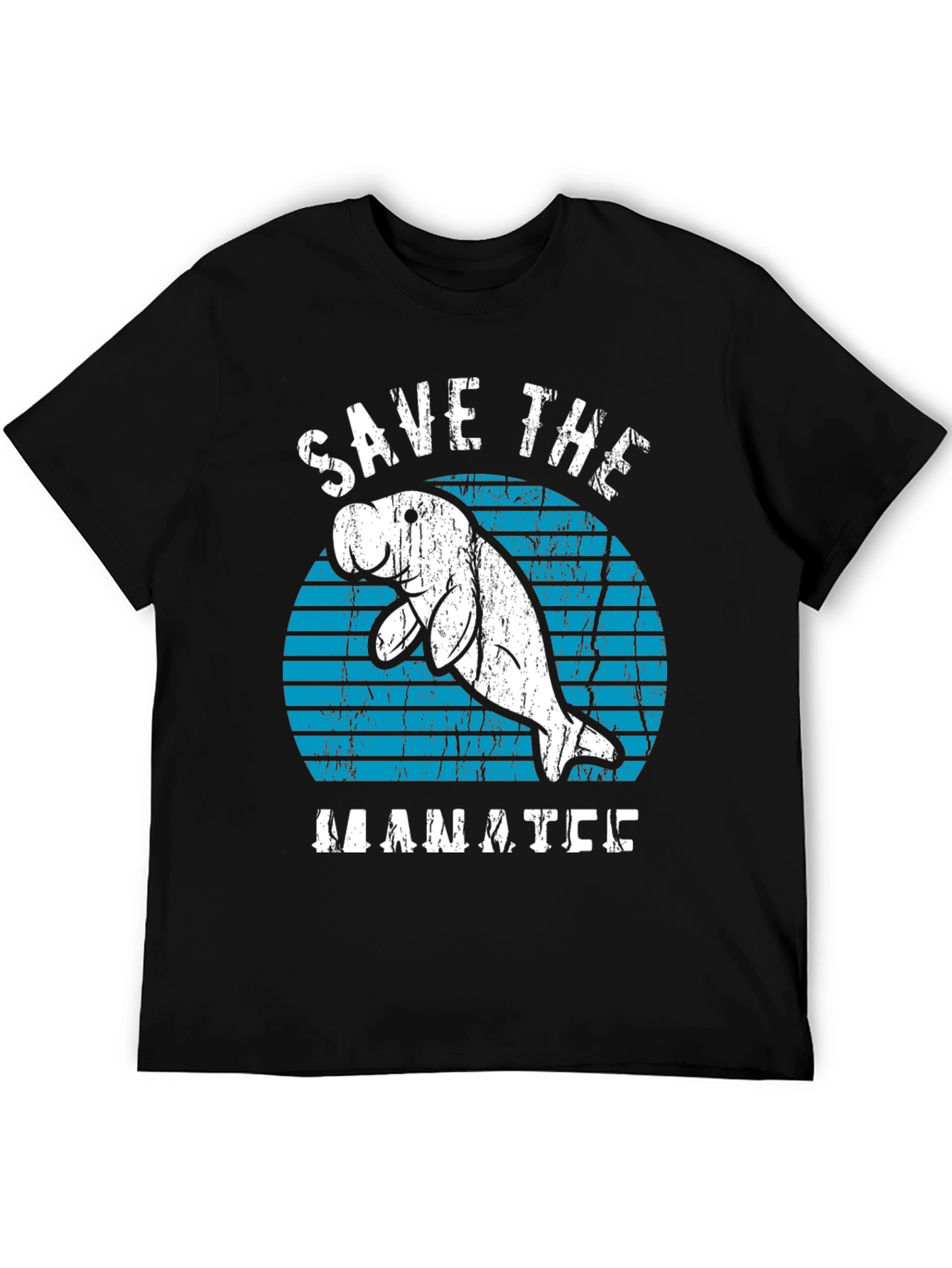 Black Save the Manatee T-Shirt view 5