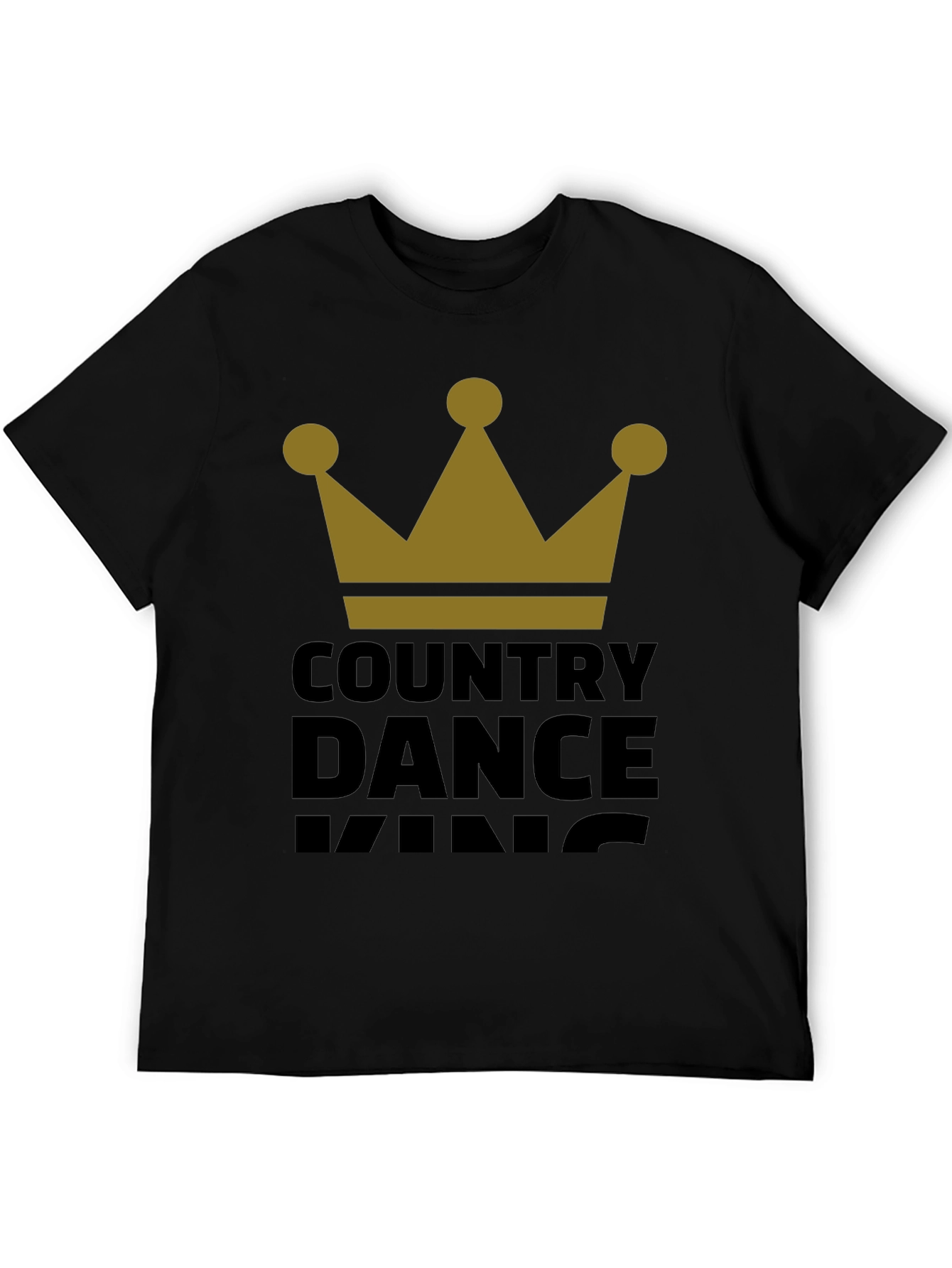 Black Country Dance King T-Shirt - Black view 5
