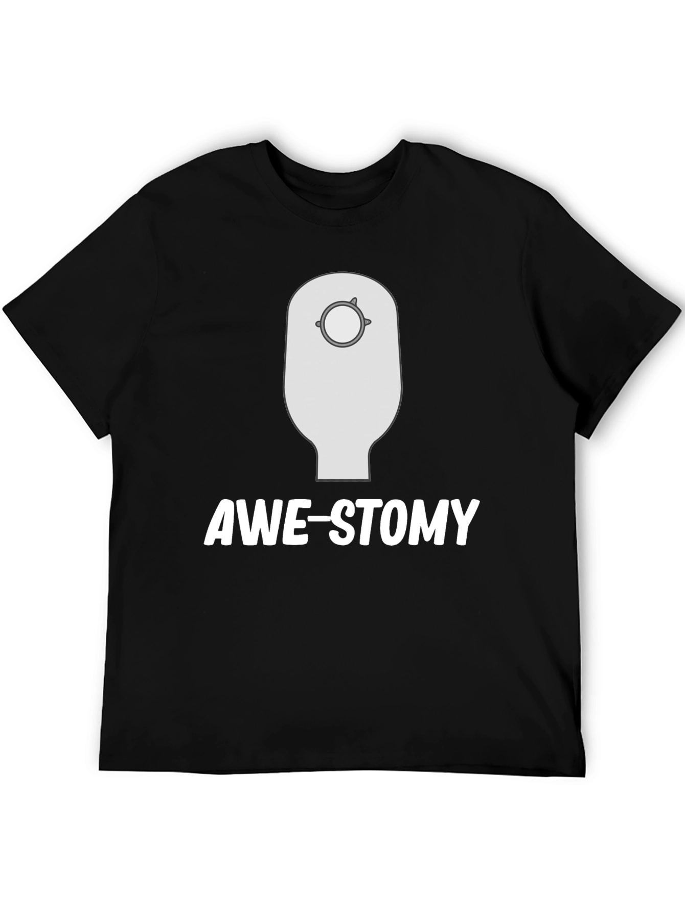 Black Awe-Stomy Novelty T-Shirt - Black view 5