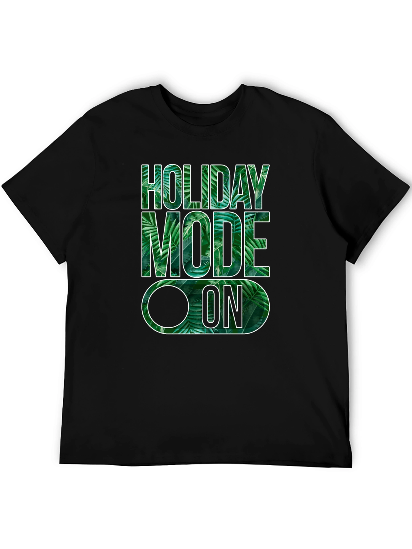 Black Holiday Mode On Graphic Tee view 5