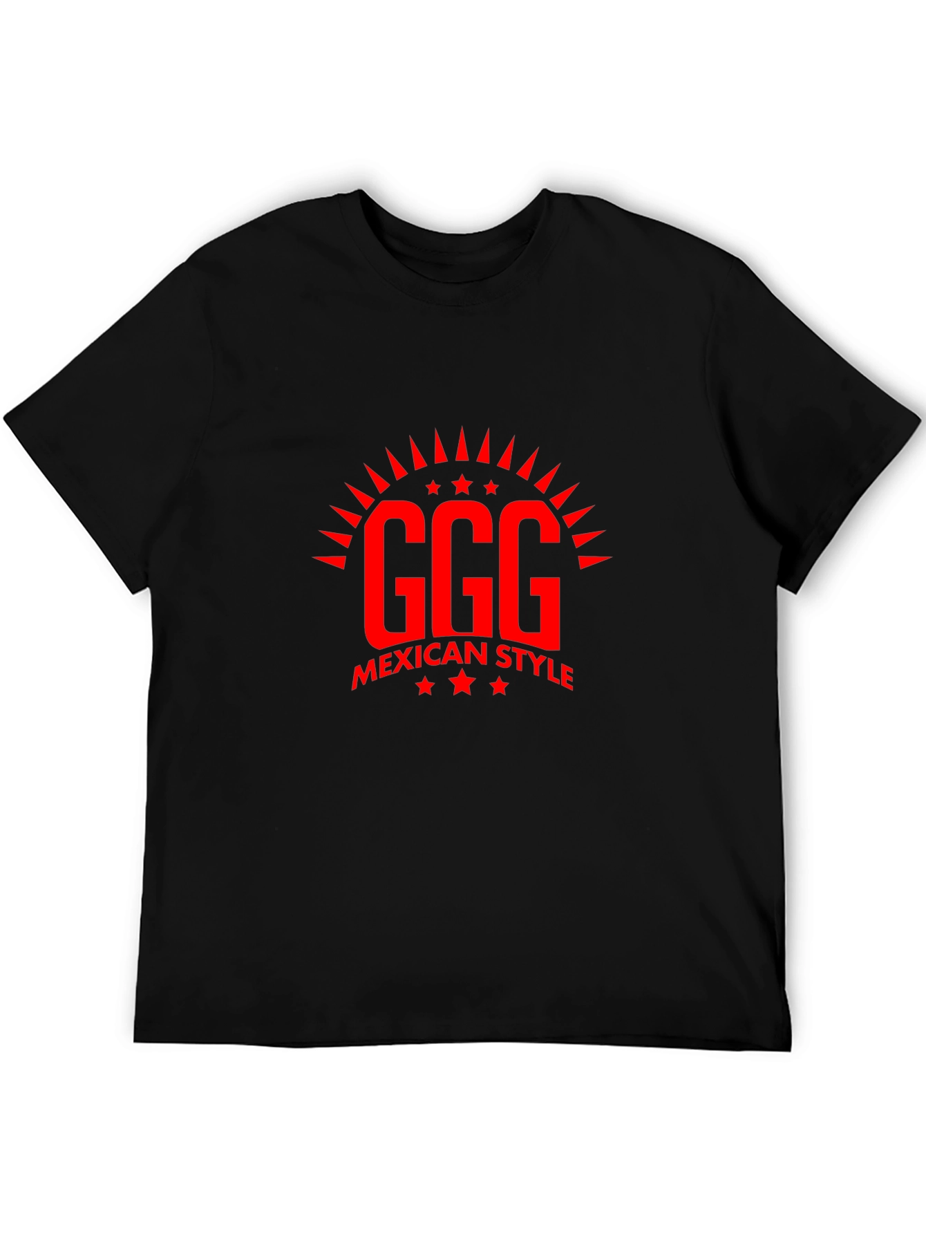 Black GGG Mexican Style Black T-Shirt view 5