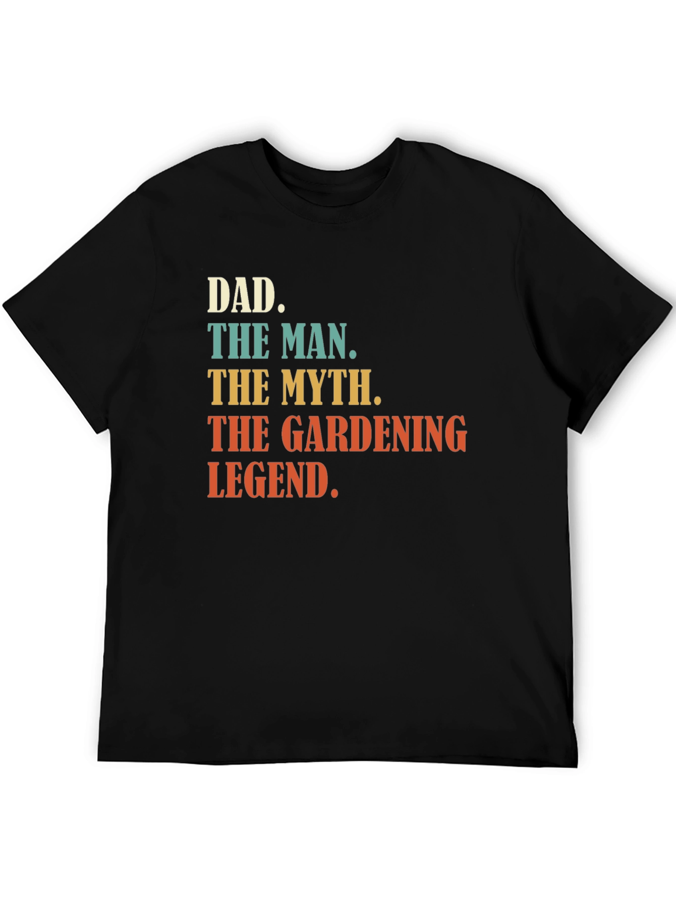 Black Dad Gardening Legend Graphic T-Shirt view 5