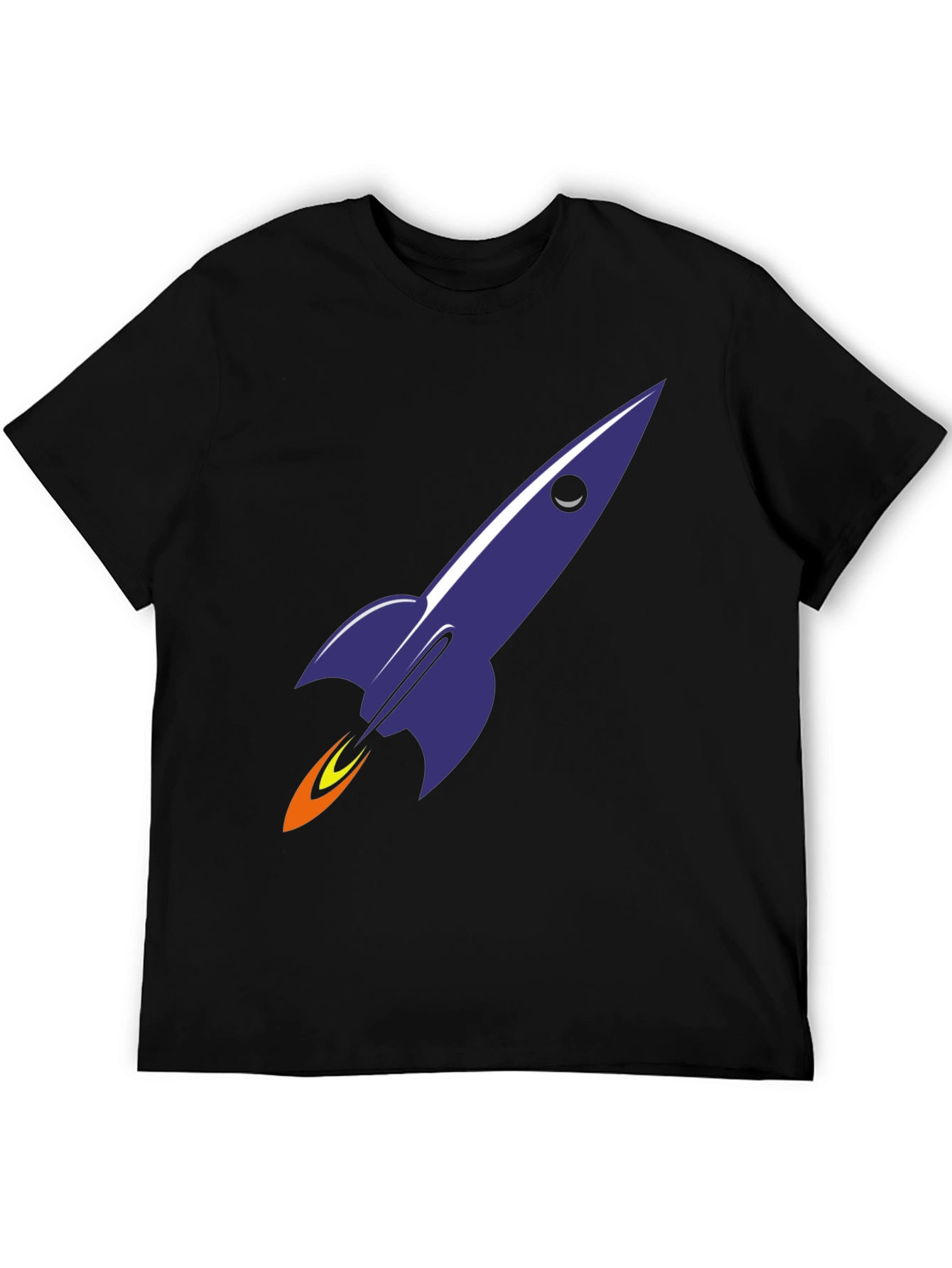 Black Rocket Graphic Tee - Blast Off in Style view 5