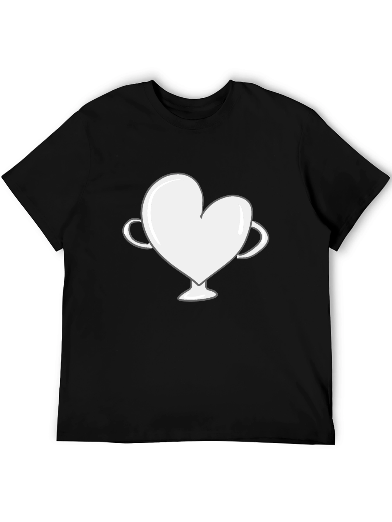 Black Heart Trophy Graphic Tee - Love Wins T-Shirt view 5