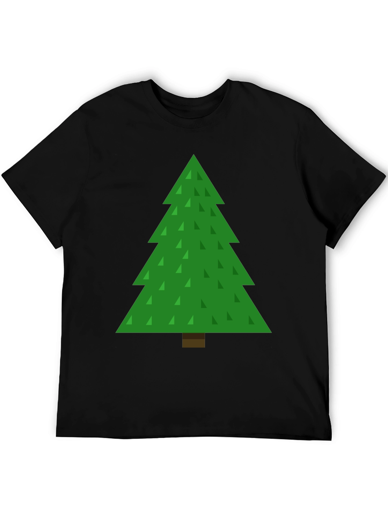 Black Christmas Tree Graphic Tee - Holiday Fun view 5