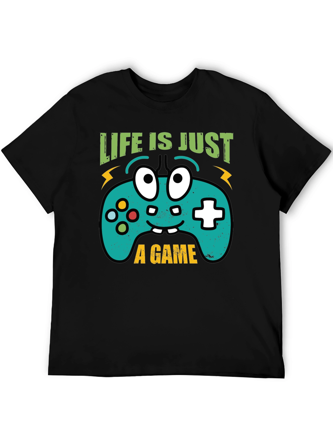 Black Life is Just a Game Funny Gamer T-Shirt view 5