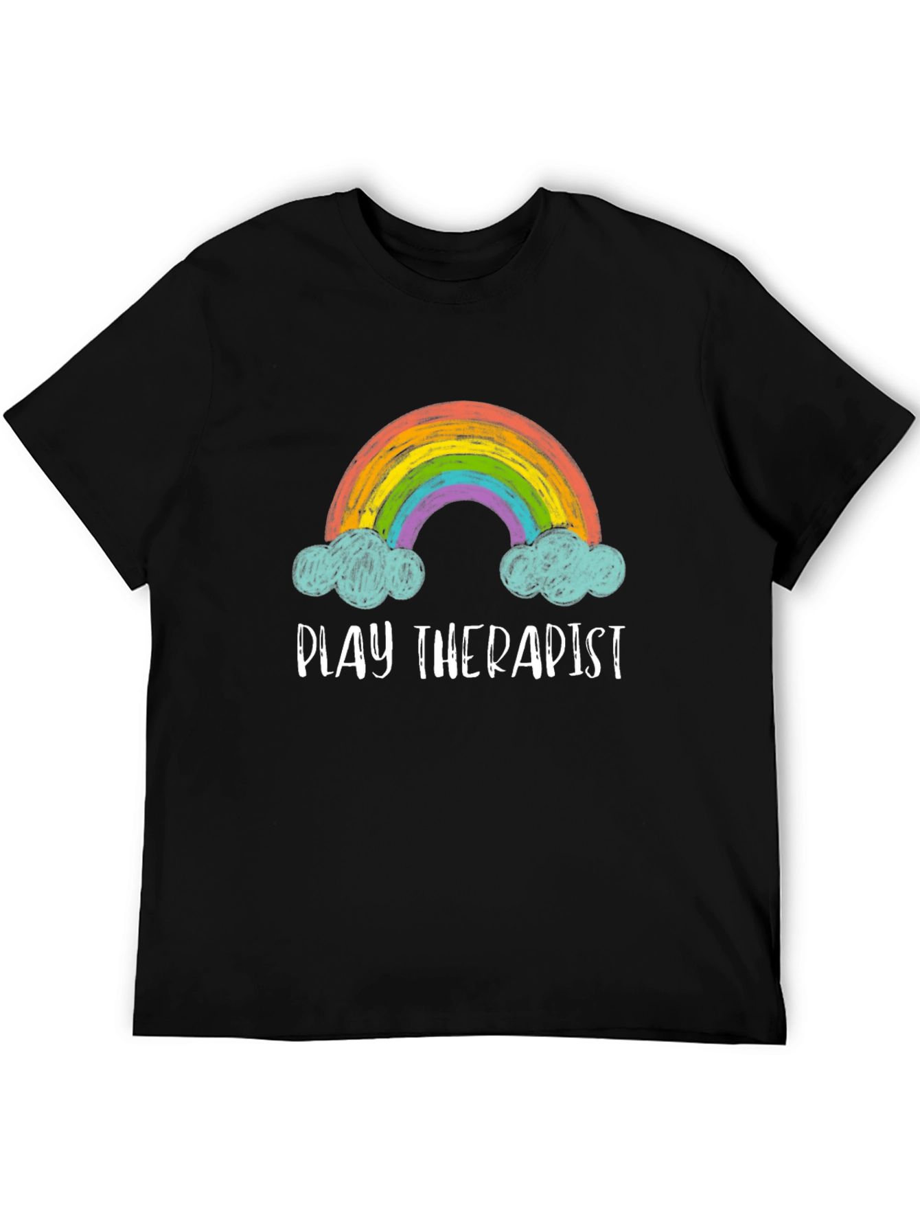 Play Therapist Rainbow Graphic Tee - 5