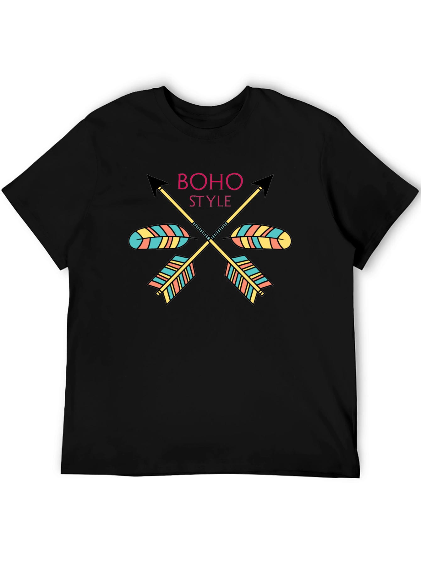 Boho Style Arrow Graphic Tee - Trendy Casual Shirt - 5