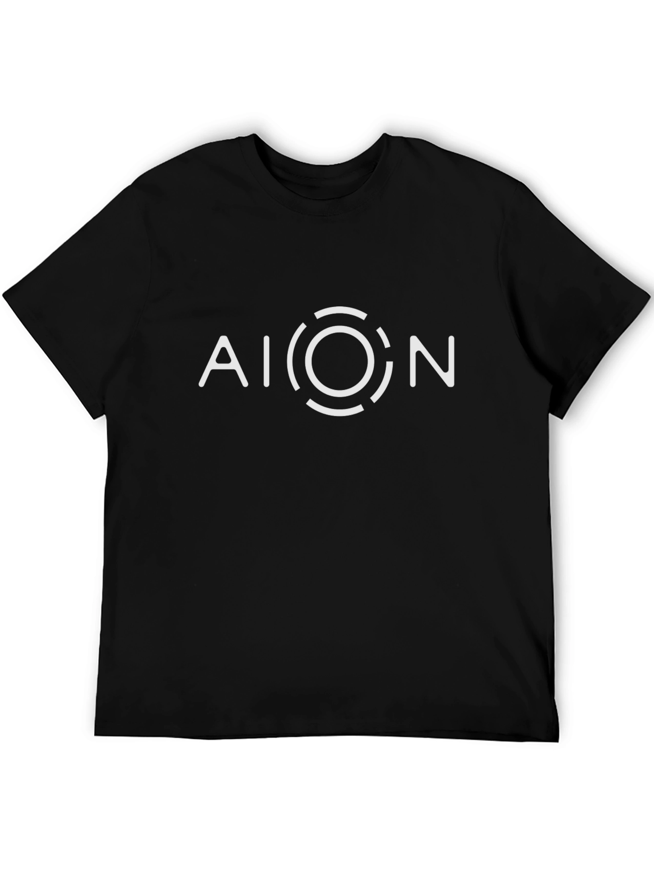 Black AION Graphic T-Shirt - Modern Minimalist Design view 5