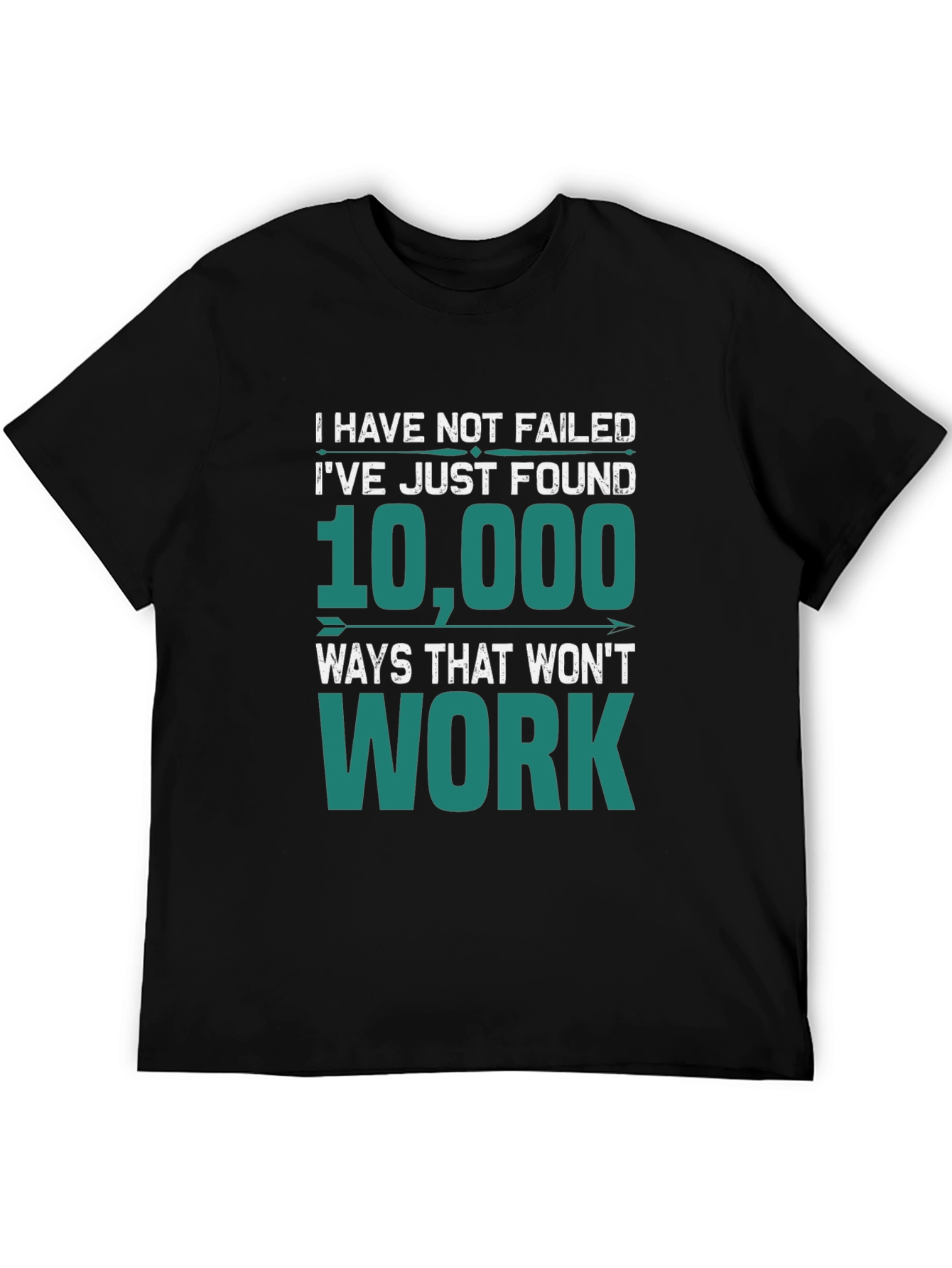 Black I Have Not Failed T-Shirt - Funny Motivational Tee view 5