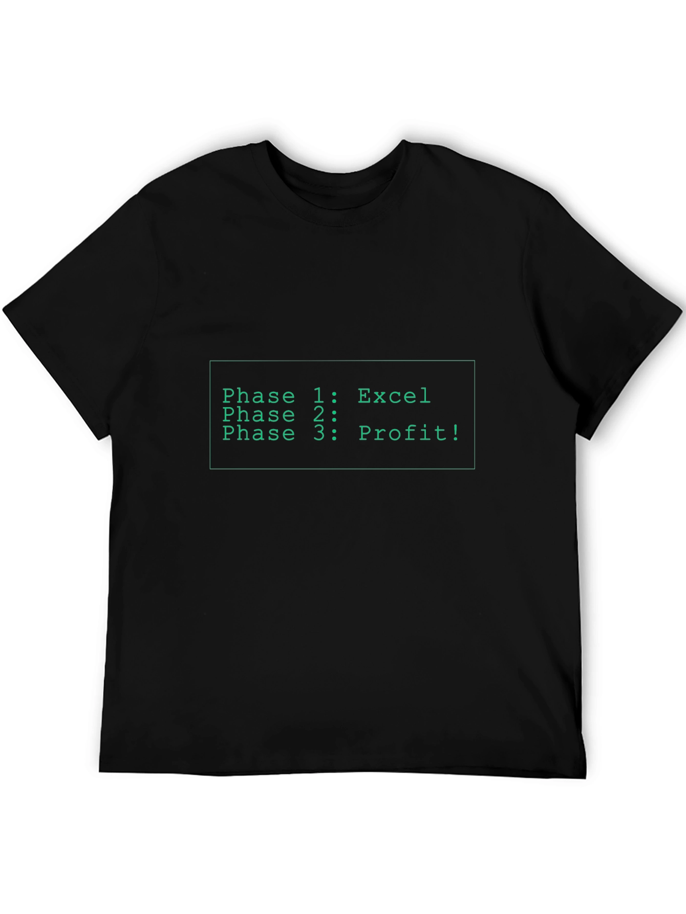 Black Excel Profit T-Shirt - Funny Business Analyst Tee view 5