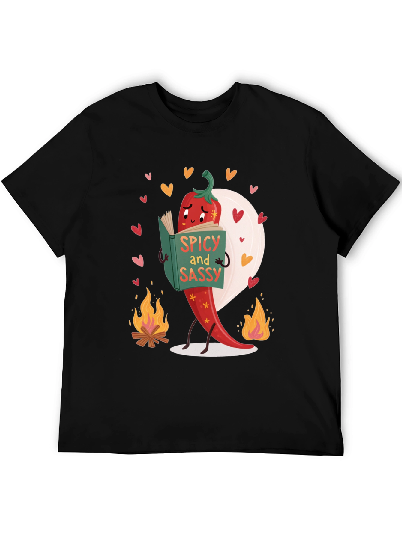Black Spicy and Sassy Unisex T-Shirt view 5