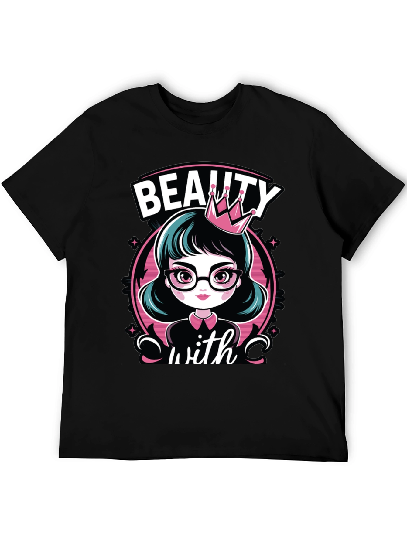 Beauty With Crown T-Shirt - 5