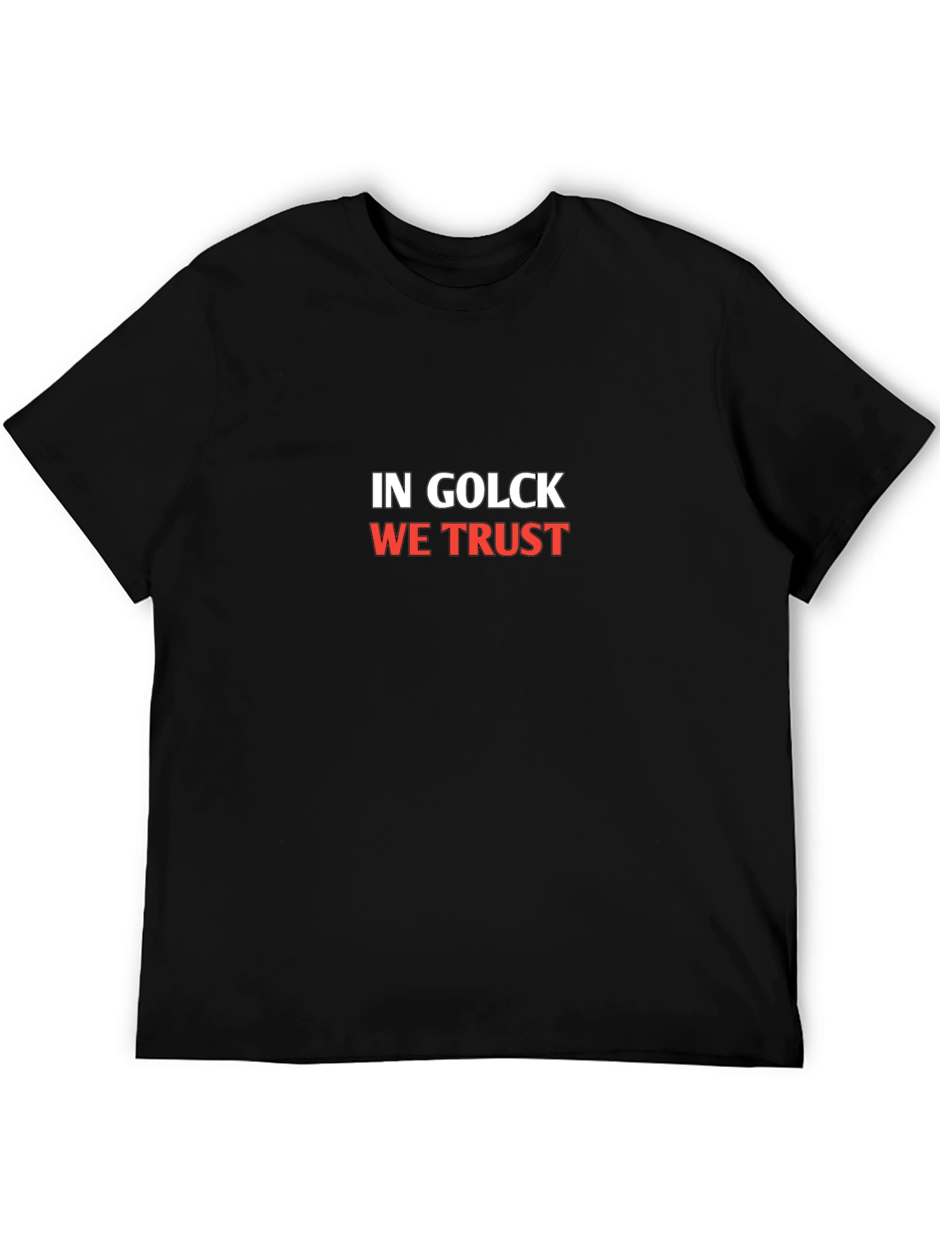 Black In Golck We Trust Graphic Tee view 5