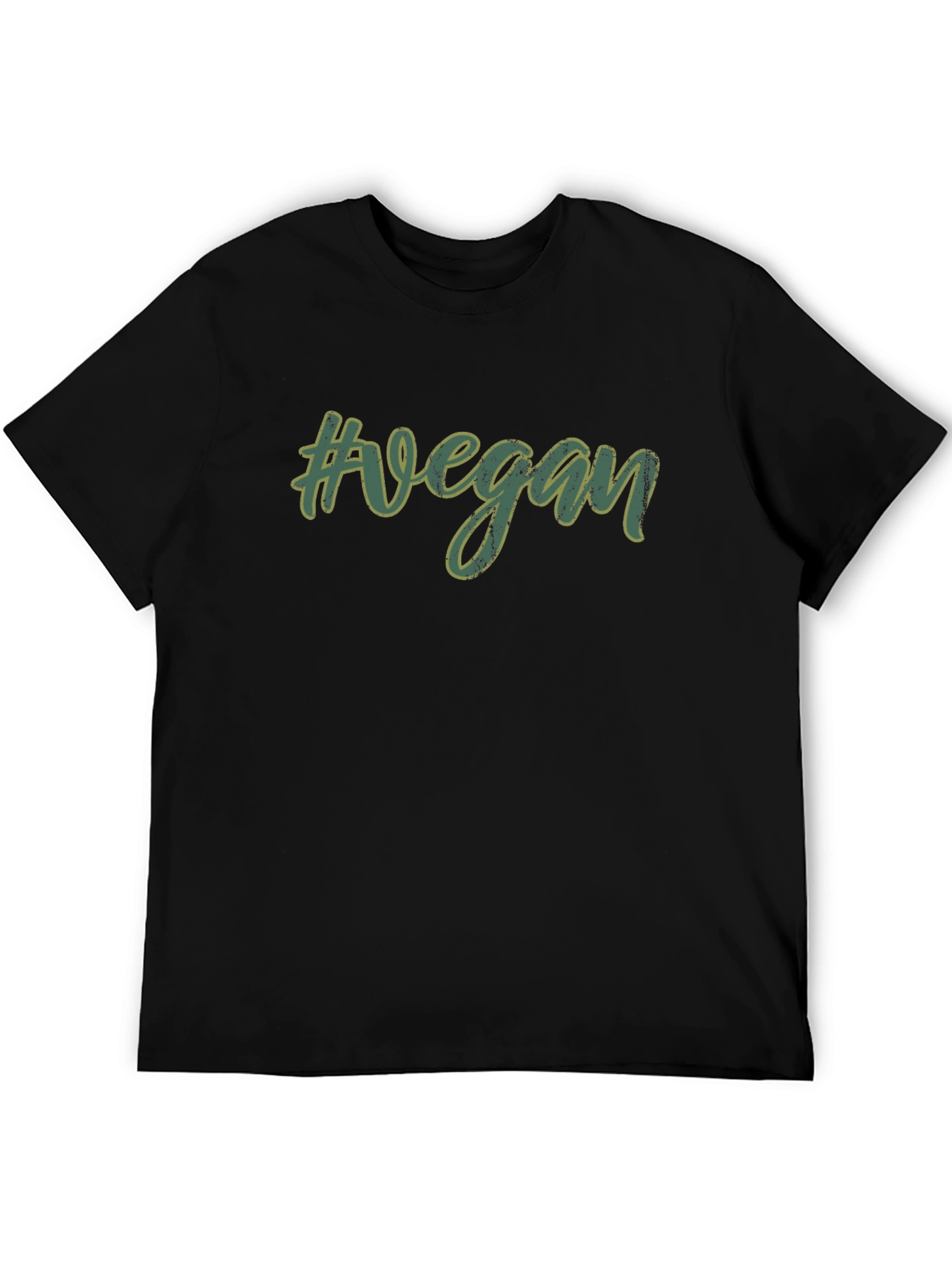 Black #Vegan Black T-Shirt - Stylish & Comfortable view 5
