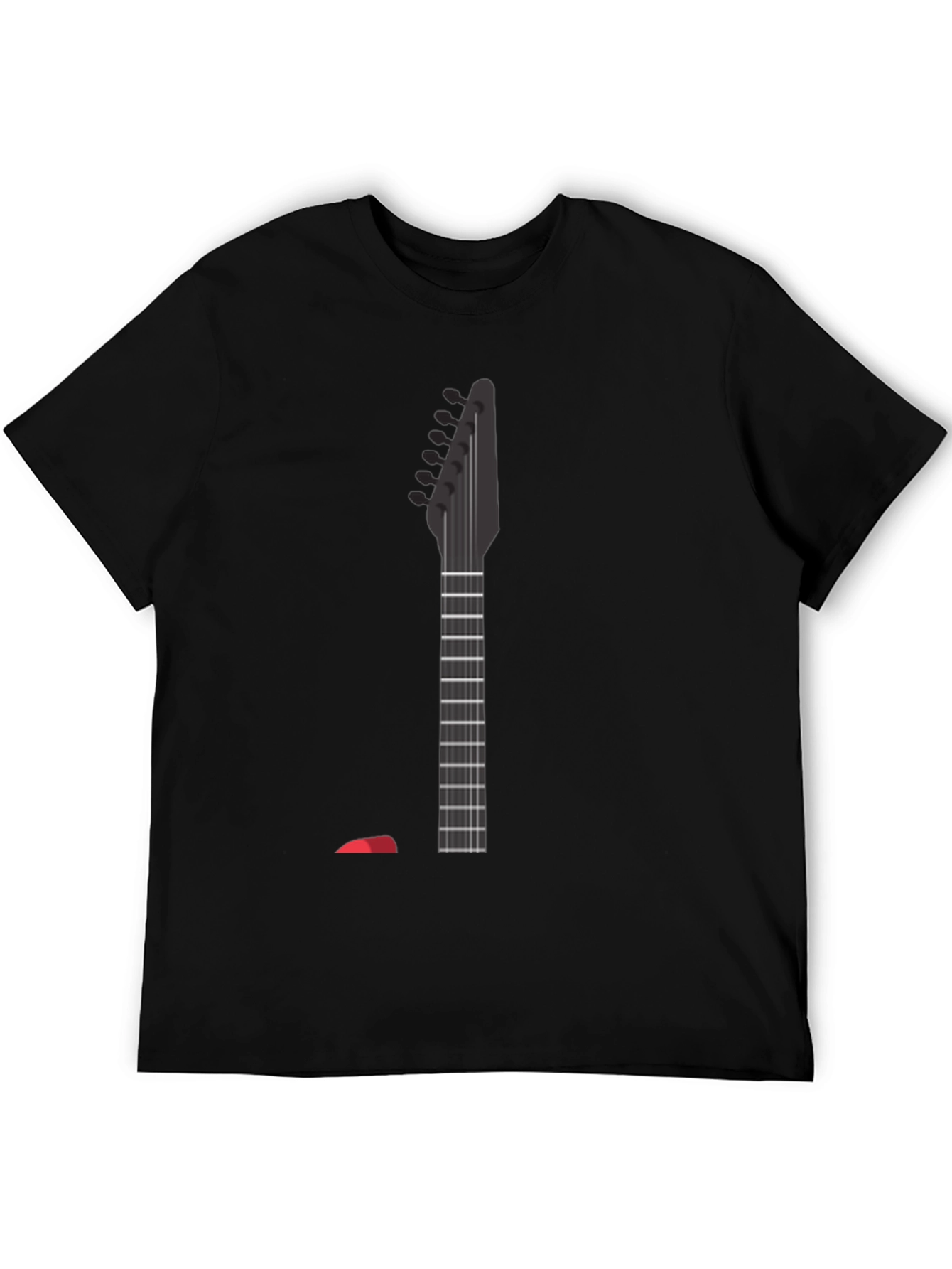 Black Guitar Neck Graphic Tee - Rock On! view 5