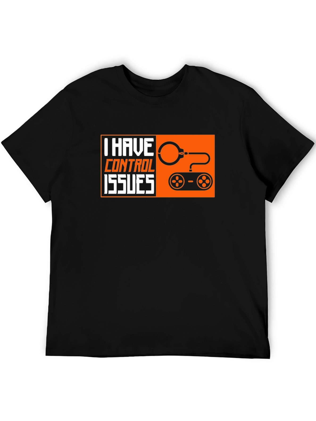 Black I Have Control Issues T-Shirt view 5