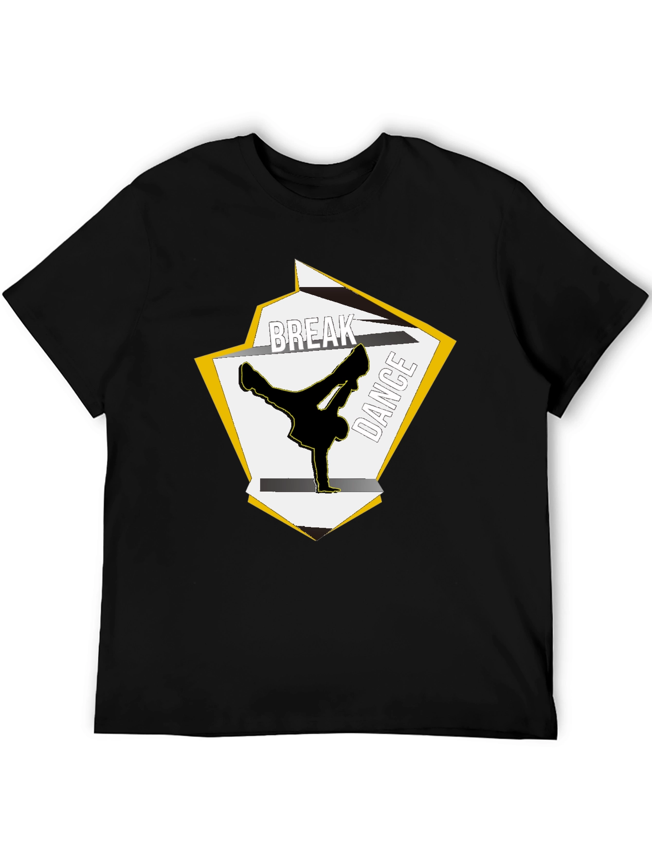 Black Break Dance Graphic T-Shirt - Urban Style view 5