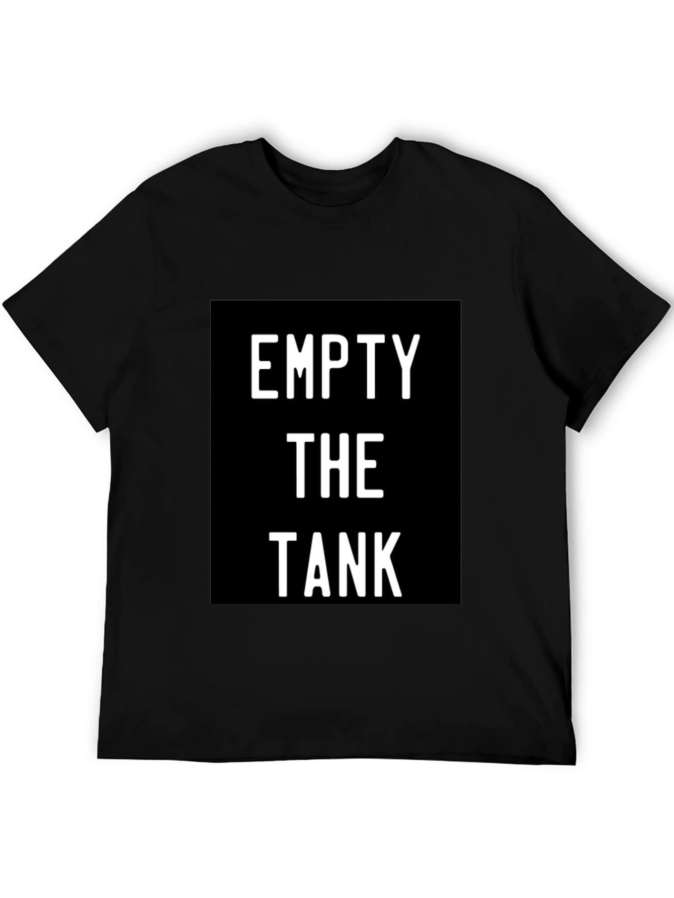 Black Empty The Tank Black Graphic Tee view 5