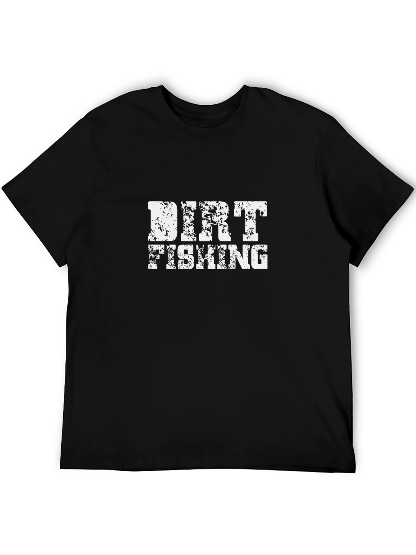 Black Dirt Fishing Graphic Tee - Novelty Humor Shirt view 5