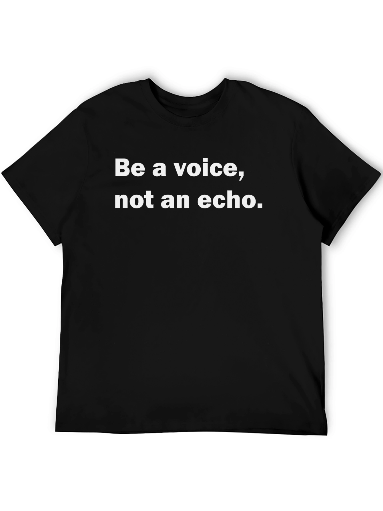 Black Be a Voice Black Graphic Tee view 5