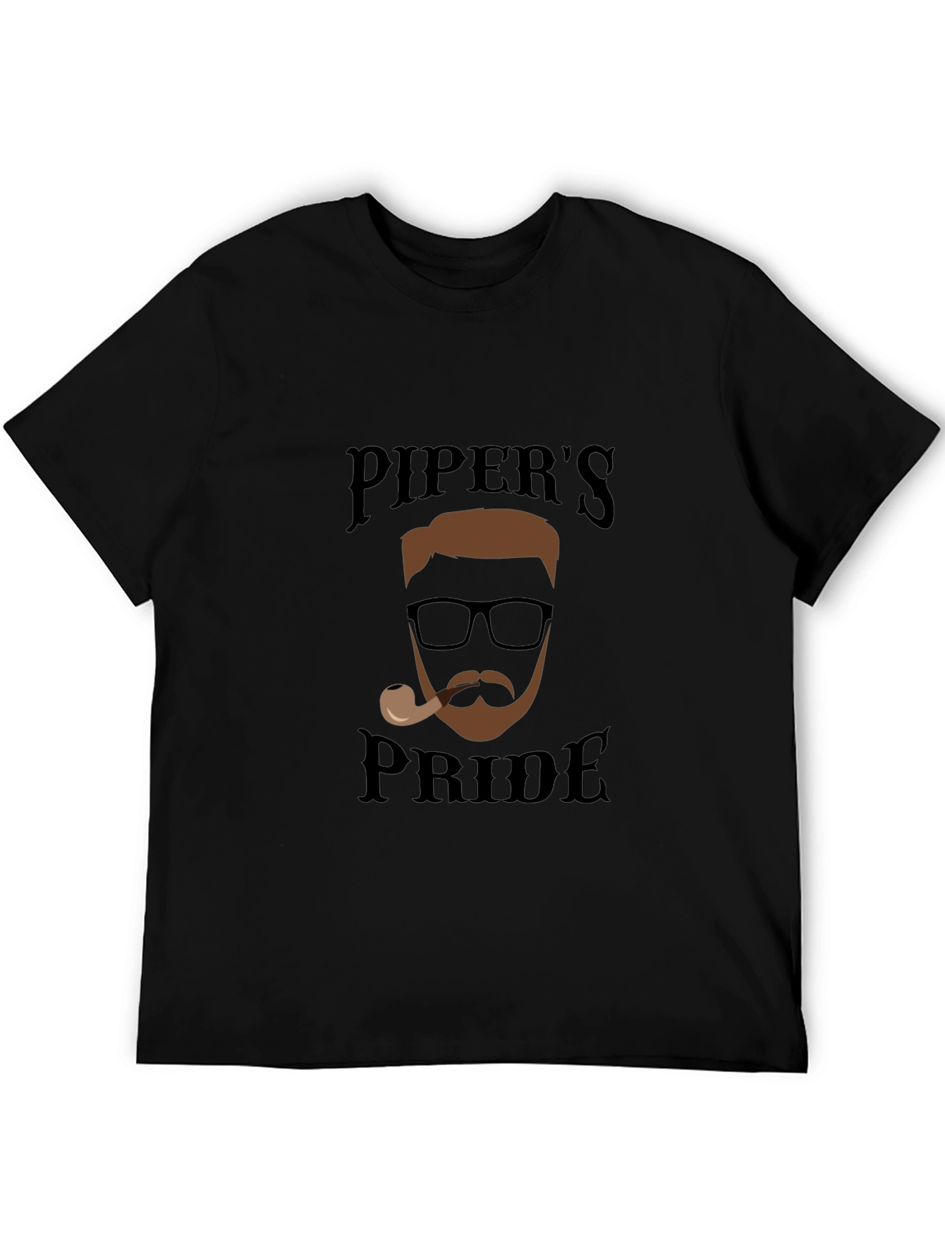 Black Piper's Pride Black Graphic T-Shirt view 5